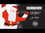 Simon Says Stamp! Tim Holtz Sizzix Santa Claus PAPERCUT CHRISTMAS 1 Colorize Thinlits Dies 664744