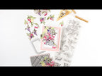 PinkFresh Studio Rounded and Braided Rectangle Die Set pf106es You're Sweet Floral Encouragement Card Video