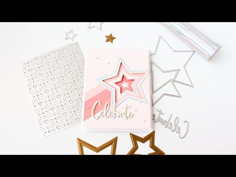Simon Says Stamp! PinkFresh Studio NESTED STARS Hot Foil Plate 148422