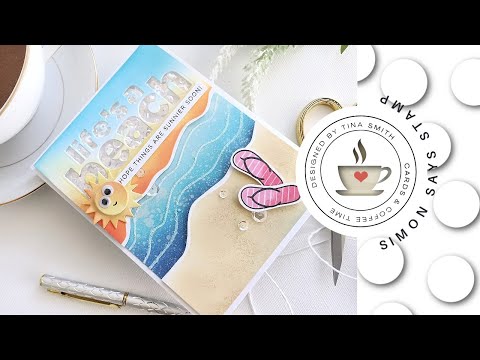 Simon Says Stamp! CZ Design Wafer Die LIFE'S A BEACH czd170 Let's Chill