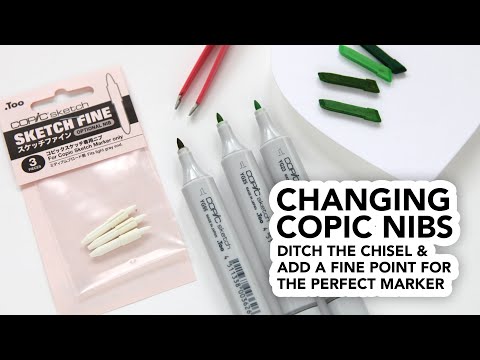 Simon Says Stamp! Copic Marker Original 3 BRUSH INTERCHANGEABLE Optional Nibs