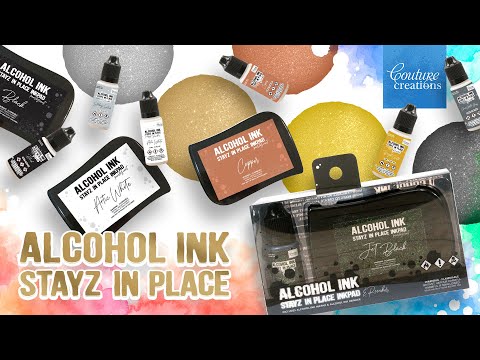 Simon Says Stamp! Couture Creations JET BLACK Alcohol Ink Pad Reinker co728199*