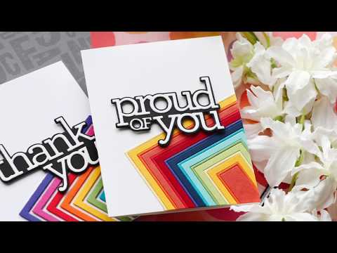 Simon Says Stamp! CZ Design Wafer Dies PROUD OF YOU czd73