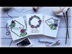 Simon Says Stamp! PinkFresh Studio RAINBOW FLORAL WASHI Clear Stamp Set 147322