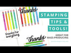 Simon Says Stamp! Ink Blot Shop A2 QUARTER INCH GRID ALIGNMENT GUIDE Stencils ibst010