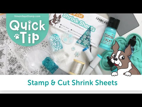 Simon Says Stamp! Simon Says Stamp SHRINK SHEETS Stamp and Cut st0109 Cozy hugs