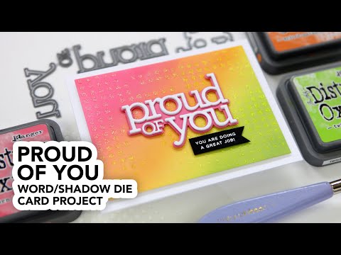 Simon Says Stamp! CZ Design Wafer Dies PROUD OF YOU czd73