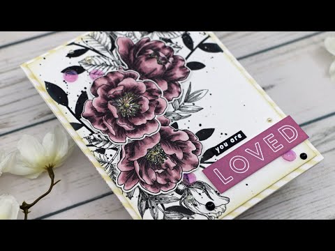 Simon Says Stamp! Simon Says Clear Stamps BEAUTIFUL FLOWERS sss101826