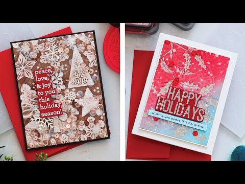 Simon Says Stamp! Simon Says Stamp Embossing Folder HOLLY BRANCH sf248