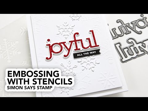 Simon Says Stamp! Simon Says Stamp Stencil SNOWFLAKES ssst121457