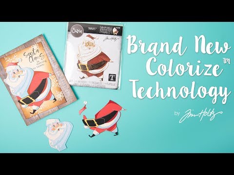 Simon Says Stamp! Tim Holtz Sizzix JOLLY ST. NICKS Colorize Thinlits Dies 664198