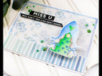 Simon Says Stamp! CZ Designs SENTIMENT STRIPS REVERSE MISS YOU czg002