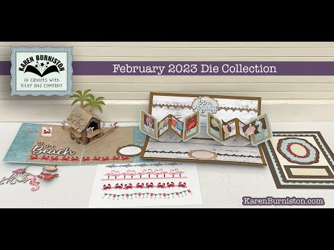 Karen Burniston Word Set 16 Beach Happy Hour Dies 1229 video