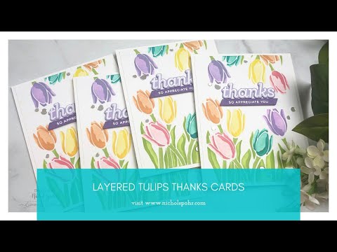Simon Says Stamp! Simon Says Stamp Stencil LAYERED TULIPS ssst121476