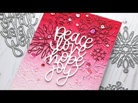 Simon Says Stamp! Simon Says Stamp Embossing Folder SNOWFLAKE VISIONS sf252