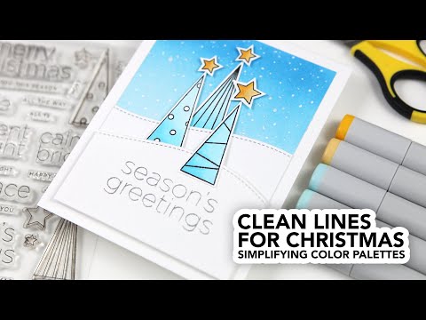 Simon Says Stamp! CZ Design Clear Stamps CLEAN LINE CHRISTMAS cz39