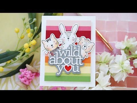 Simon Says Stamp! CZ Design Clear Stamps WILD LOVE cz275c Hugs