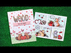 Simon Says Stamp! Lawn Fawn FALLING HEARTS Stencils lf3025