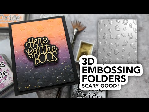Simon Says Stamp! Simon Says Stamp Embossing Folder CUTE GHOSTS sf259