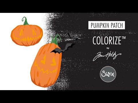 Simon Says Stamp! Tim Holtz Sizzix PUMPKIN PATCH Colorize Thinlits Dies 665556