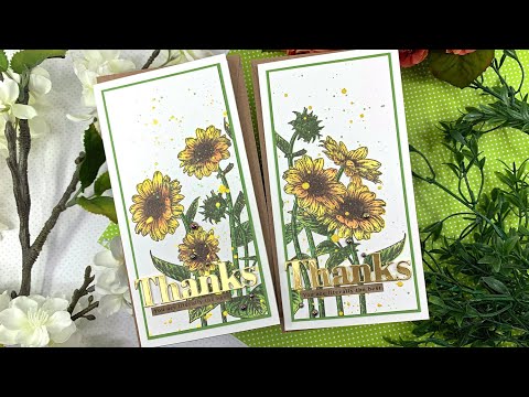Simon Says Stamp! Simon Says Clear Stamps SUNFLOWER FIELDS sss202511c