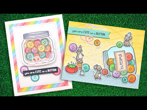 Lawn Fawn How You Bean? Buttons Add-On Clear Stamps lf3063 Intro Video Tutorial