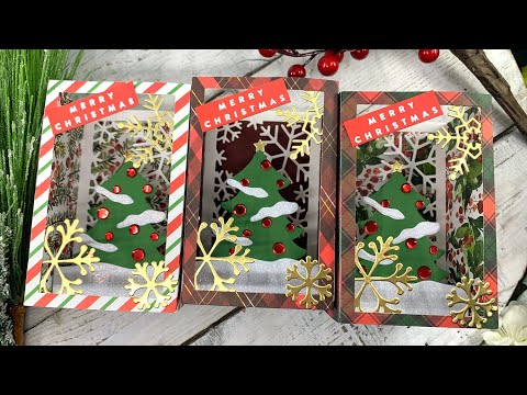 Simon Says Stamp! Simon Says Stamp BASIC BOX CARD CHRISTMAS TREE Wafer Dies sssd112656c Cozy Hugs