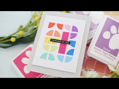 Simon Says Stamp! Simon Says Cling Stamps RETRO TILES sss102537