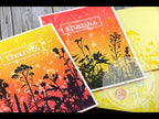 Simon Says Stamp! Simon Says Clear Stamps WILDFLOWERS sss201998 Sunset Blend Cards with Hero Arts Reactive Inks | SSS Wildflowers Take  Amy Rysavy