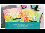 Simon Says Stamp! CZ Design EXTRA LARGE THANK YOU Wafer Dies czd90