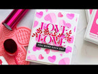 Simon Says Stamp! Simon Says Stamp Sentiment Strips REVERSE BOLD LOVE sssg131124 Kisses