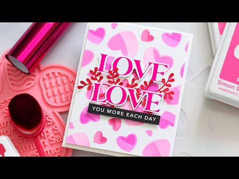 Simon Says Stamp! Simon Says Stamp Sentiment Strips REVERSE BOLD LOVE sssg131124 Kisses