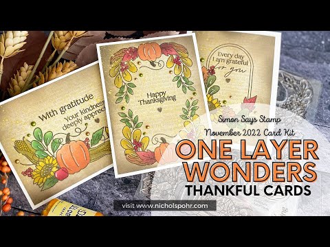 Simon Says Stamp! Simon Says Stamp Stencils FULL OF THANKS BLENDABLE ssst221661c