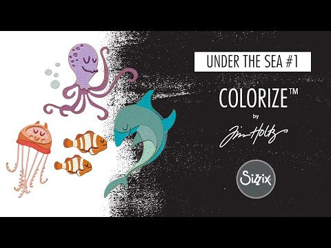 Simon Says Stamp! Tim Holtz Sizzix UNDER THE SEA 1 Colorize Thinlits Dies 665377