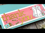 Simon Says Stamp! CZ Design EXTRA LARGE THANK YOU Wafer Dies czd90