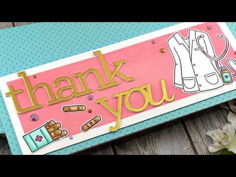 Simon Says Stamp! CZ Design EXTRA LARGE THANK YOU Wafer Dies czd90