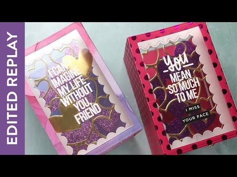 Simon Says Stamp! Simon Says Stamp BASIC BOX CARD HEARTS Wafer Dies sssd112554