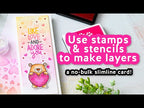 Simon Says Stamp! Simon Says Stamp Stencil TUMBLING HEARTS ssst121464