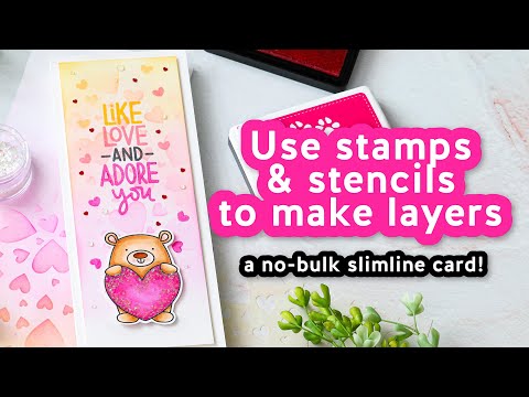 Simon Says Stamp! Simon Says Stamp Stencil TUMBLING HEARTS ssst121464