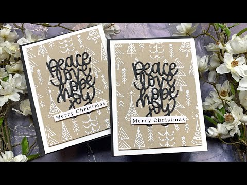 Simon Says Stamp! Simon Says Stamp PEACE LOVE HOPE JOY Wafer Die sssd112418