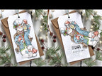 Simon Says Stamp! Art Impressions CHRISTMAS SLIMLINE Clear Stamps and Dies 5461