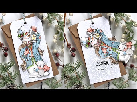 Simon Says Stamp! Art Impressions CHRISTMAS SLIMLINE Clear Stamps and Dies 5461