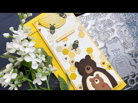 Simon Says Stamp! Simon Says Clear Stamps BEE HAPPY sss202019