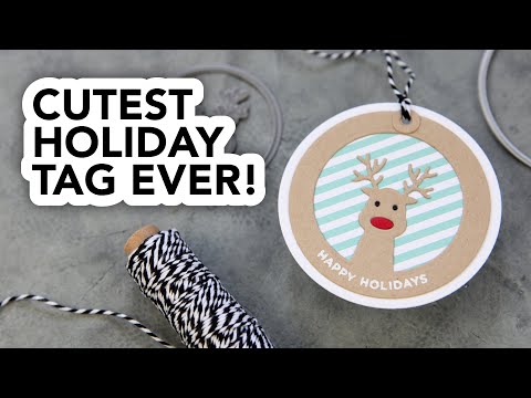 Simon Says Stamp! CZ Design HO HO DEER CIRCLE Wafer Die czd70