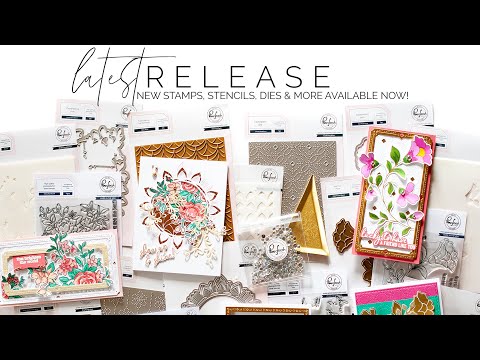 Simon Says Stamp! PinkFresh Studio FOLK FLORAL STEM Hot Foil Plate 160722
