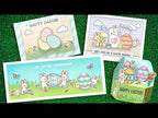 Lawn Fawn Eggstraordinary Easter Clear Stamps lf3077 4 start to finish cards