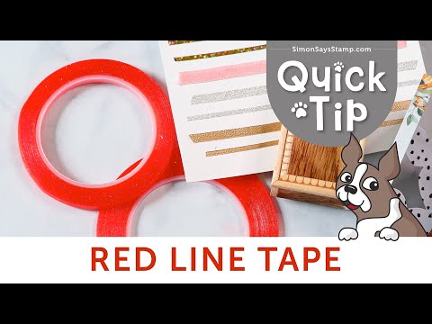 Simon Says Stamp! Simon Says Stamp RED LINE TAPE 1/4 Inch st0006