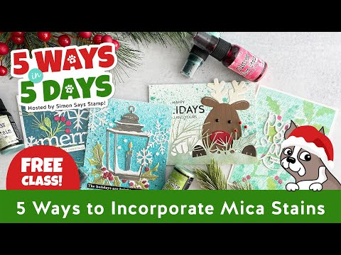 Simon Says Stamp! Tim Holtz Distress HALLOWEEN MICA STAIN SET 4 Ranger tshk81104