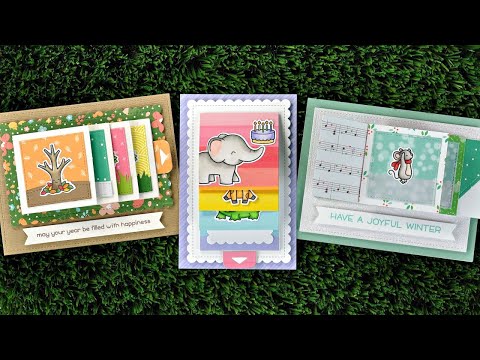 Simon Says Stamp! Lawn Fawn DIAGONAL GIFT CARD POCKET Custom Craft Dies LF2045
