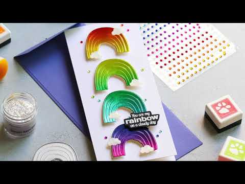 Simon Says Stamp! Simon Says Stamp Cardstock HOLOGRAPHIC RAINBOWS ssp1002